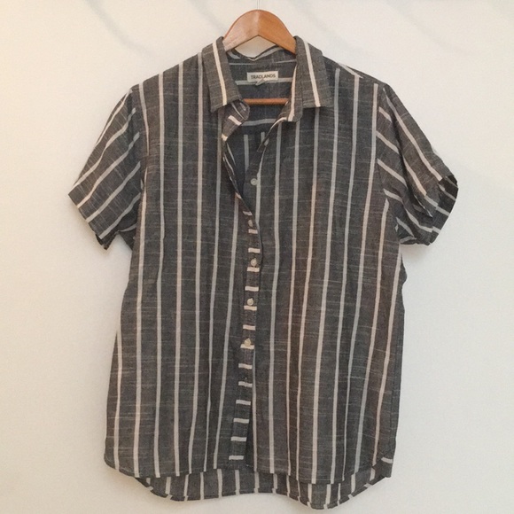 Tradlands 105 Costa Stripe Button Down Sz XL - Picture 2 of 3